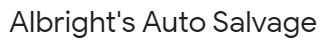 Albrights Auto Salvage Logo